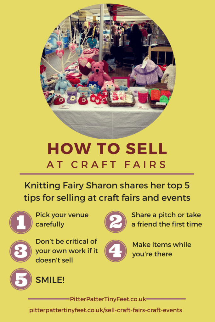 Top 5 tips to sell at craft fairs and events by knitting fairy @sljardine